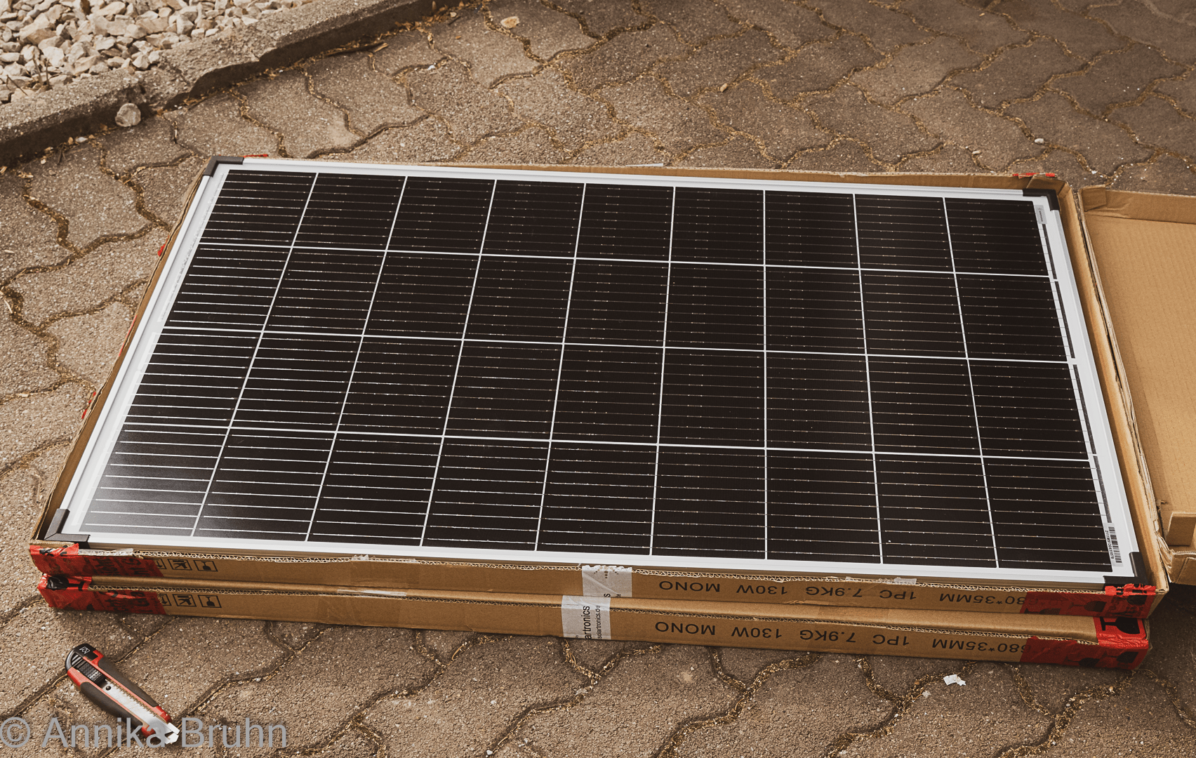 Wau, zwei Solarpaneele!